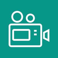 Video Camera I Line Color Background Icon vector