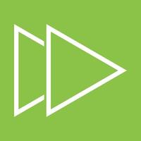 Forward Line Color Background Icon vector