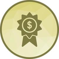 Dollar Badge Low Poly Background Icon vector
