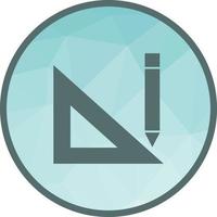 Drawing Tools Low Poly Background Icon vector