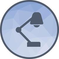 Table Lamp Low Poly Background Icon vector