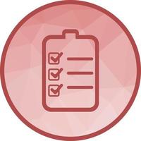 Checklist Low Poly Background Icon vector