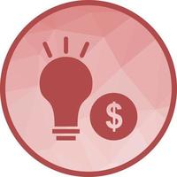 Convert Idea into Money Low Poly Background Icon vector