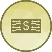 Digital Currency Low Poly Background Icon vector