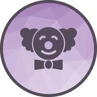 Clown Low Poly Background Icon vector