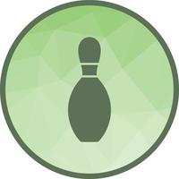 Bowling Pin Low Poly Background Icon vector