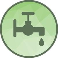 Water Tap Low Poly Background Icon vector