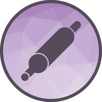 Rolling Pin Low Poly Background Icon vector