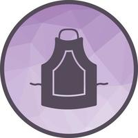 Apron Low Poly Background Icon vector