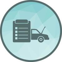 Checked Items in Car Low Poly Background Icon vector