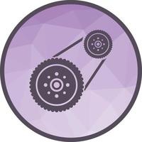 Flywheel Low Poly Background Icon vector