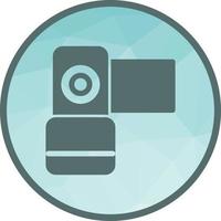Video Camera Low Poly Background Icon vector