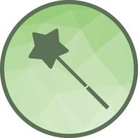 Magic Wand Low Poly Background Icon vector