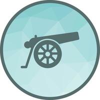 Cannon Low Poly Background Icon vector