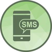 SMS Notification Low Poly Background Icon vector