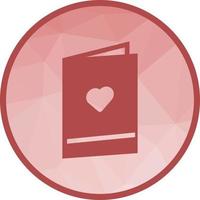 Invitation Card Low Poly Background Icon vector