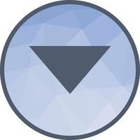 Triangle Arrow Down Low Poly Background Icon vector