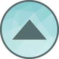Triangle Arrow Up Low Poly Background Icon vector