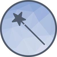 Wizard Low Poly Background Icon vector