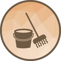 Mopping Low Poly Background Icon vector