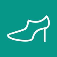 Heels Line Color Background Icon vector