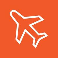 Aero plane Line Color Background Icon vector