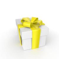 gift box isolated on background photo