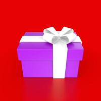 gift box isolated on background photo