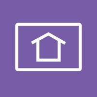 Homepage Line Color Background Icon vector