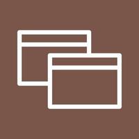 Windows Line Color Background Icon vector