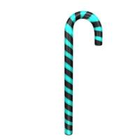 christmas cane isolated on background photo