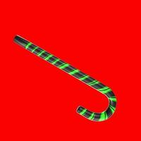 christmas cane isolated on background photo