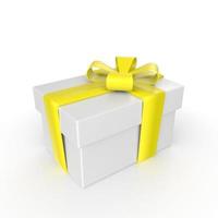 gift box isolated on background photo