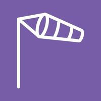 Wind Indicator Line Color Background Icon vector