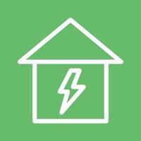 Electricity Danger Line Color Background Icon vector