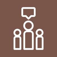 Advocacy Line Color Background Icon vector