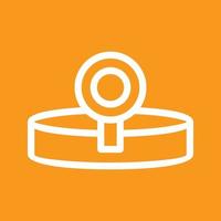 Headlamp Line Color Background Icon vector