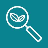 Organic Search Line Color Background Icon vector