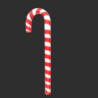 christmas cane isolated on background photo