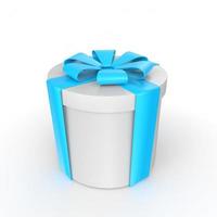 Gift box isolated on background photo