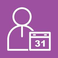 Event Management Line Color Background Icon vector