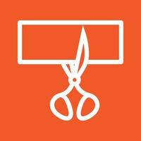 Cutting Cloth Line Color Background Icon vector