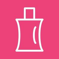 Perfume Bottle Line Color Background Icon vector