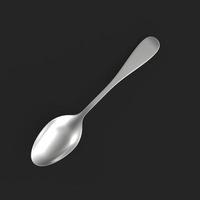 spoon isolated kitchen object photo