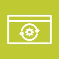 Reverse Engineering Line Color Background Icon vector