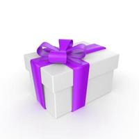 gift box isolated on background photo