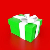 gift box isolated on background photo