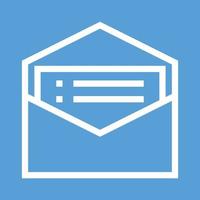 Free E-Statements Line Color Background Icon vector