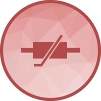 Thermistor Low Poly Background Icon vector