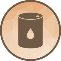 Oil Barrel Low Poly Background Icon vector